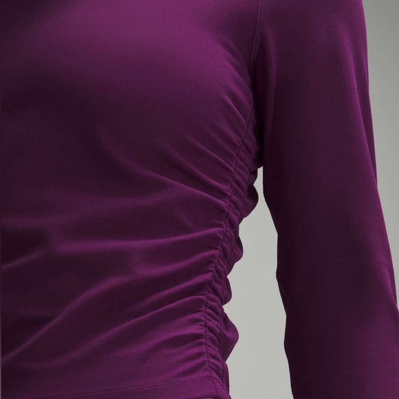 Lululemon all it takes long sleeve shirt dramatic magenta - Picture 2 of 4